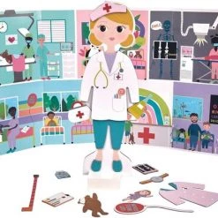 Floss & Rock Magnetische Aankleedpop, Florence - 23,5 Cm - Hout -Puzzels Verkoopwinkel 550x451 3