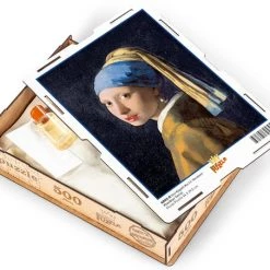 KING Of PUZZLE Meisje Met De Parel - Johannes Vermeer Houten Puzzel 500 Stukjes -Puzzels Verkoopwinkel 550x453