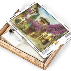 KING Of PUZZLE Straten Van Provence - Frankrijk Houten Puzzel 1000 Stukjes -Puzzels Verkoopwinkel 550x453 3