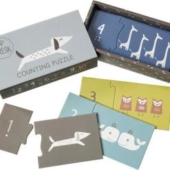 Fresk Tel Puzzel - Kinderpuzzel - Leren Tellen - Dieren