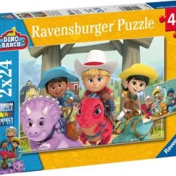 Ravensburger Puzzel Dino Ranch - 2x24 Stukjes - Kinderpuzzel -Puzzels Verkoopwinkel 550x454 2