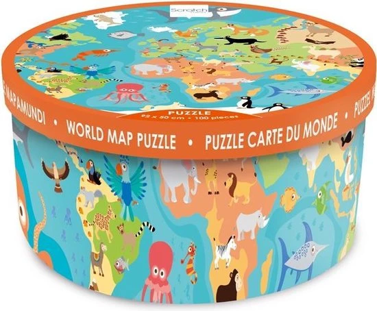 Scratch Legpuzzel Dieren Van De Wereld 92 Cm 100 Stukjes 8 Scratch Legpuzzel Dieren Van De Wereld 92 Cm 100 Stukjes - Afbeelding 6