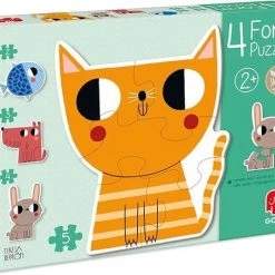 Goula 4 Vormenpuzzels Dieren - 2+3+4+5 Stukjes -Puzzels Verkoopwinkel 550x454 5