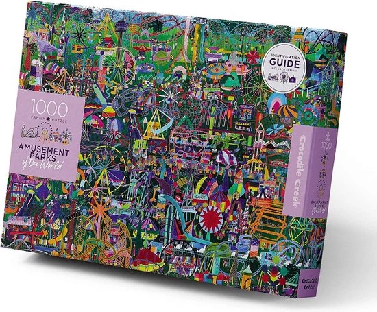 Crocodile Creek Familie Puzzel Amusements Of The World - 1000st 8 Crocodile Creek Familie Puzzel Amusements Of The World - 1000st - Afbeelding 6