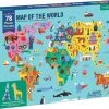 Mudpuppy Geographische Puzzel Wereldkaart - 78 Stukjes -Puzzels Verkoopwinkel 550x455