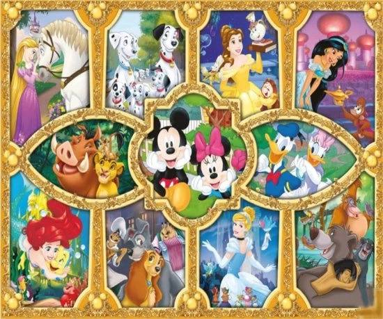 King Disney Puzzel 1000 Stukjes - Magical Moments - Legpuzzel (68 X 49 Cm) 4 King Disney Puzzel 1000 Stukjes - Magical Moments - Legpuzzel (68 X 49 Cm) - Afbeelding 2