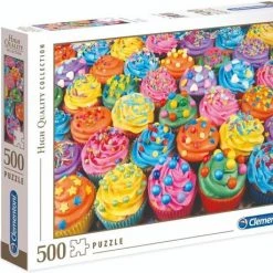 Clementoni - High Quality Puzzel Collectie - Colorful Cupcakes - 500 Stukjes, Puzzel Volwassenen -Puzzels Verkoopwinkel 550x459 5