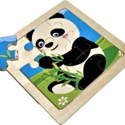 LS Goods Houten Puzzel - Panda - 9 Delig - 11x11 Cm - Montessori -Puzzels Verkoopwinkel 550x461