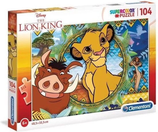 Clementoni Legpuzzel Supercolor Lion King 104 Stukjes 6 Clementoni Legpuzzel Supercolor Lion King 104 Stukjes - Afbeelding 4