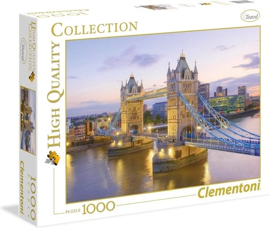 Puzzel 1000 Stukjes Volwassenen - Legpuzzel - Clementoni Puzzel - Tower Bridge, Londen - Puzzel 1000 Stukjes 3 Puzzel 1000 Stukjes Volwassenen - Legpuzzel - Clementoni Puzzel - Tower Bridge, Londen - Puzzel 1000 Stukjes