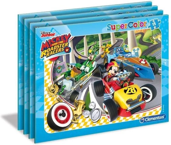 Clementoni - Legpuzzel Met Lijst - Disney Mickey Roadster Racers - 15 Stukjes 8 Clementoni - Legpuzzel Met Lijst - Disney Mickey Roadster Racers - 15 Stukjes - Afbeelding 6