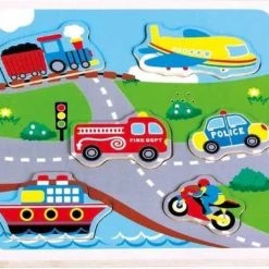 Lelin Toys Puzzel Geluid New Classic Toys: Voertuigen 22x22x2 Cm -Puzzels Verkoopwinkel 550x469 2