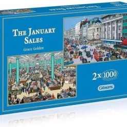 Puzzel The January Sales - 2 X 1000 Stukjes- Gibsons