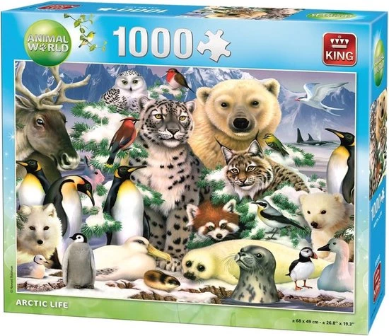 Trixie King Puzzel 1000 Stukjes (68 X 49 Cm) - Artic Life - Legpuzzel - Dieren 3 Trixie King Puzzel 1000 Stukjes (68 X 49 Cm) - Artic Life - Legpuzzel - Dieren