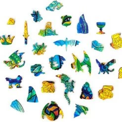 UNIDRAGON Houten Puzzel Dier - Beschermende Draak - 330 Stukjes - King Size 27x44 Cm -Puzzels Verkoopwinkel 550x481 1