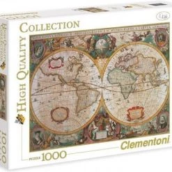 Clementoni Legpuzzel - High Quality Puzzel Collectie - Old Map - 1000 Stukjes, Puzzel Volwassenen -Puzzels Verkoopwinkel 550x482 2