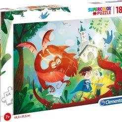 Clementoni Supercolor Puzzel - De Draak En De Ridder - 180 Stukjes -Puzzels Verkoopwinkel 550x482 3