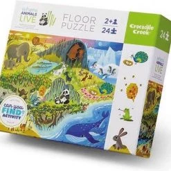 Crocodile Creek 24 PC Early Learning - Animals Live