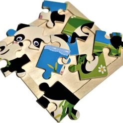 LS Goods Houten Puzzel - Panda - 9 Delig - 11x11 Cm - Montessori -Puzzels Verkoopwinkel 550x486