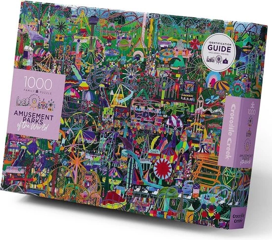 Crocodile Creek Familie Puzzel Amusements Of The World - 1000st 3 Crocodile Creek Familie Puzzel Amusements Of The World - 1000st