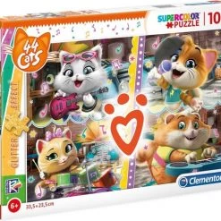 Clementoni Legpuzzel 44 Cats Junior Karton 104 Stukjes