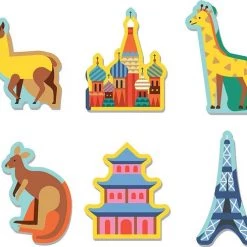 Mudpuppy Geographische Puzzel Wereldkaart - 78 Stukjes -Puzzels Verkoopwinkel 550x489