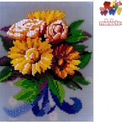 Stick-it Bloemenboeket #3, Ca. 1.900 Steentjes, Compatibel Met Ministeck