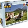 PuzzleWow Puzzel Koeien - Gras - Zwitserland - Legpuzzel - Puzzel 500 Stukjes - Sinterklaas Cadeautjes - Sinterklaas Voor Grote Kinderen