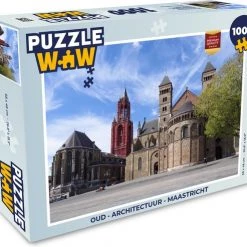 PuzzleWow Puzzel Oud - Architectuur - Maastricht - Legpuzzel - Puzzel 1000 Stukjes Volwassenen - Sinterklaas Cadeautjes - Sinterklaas Voor Grote Kinderen