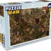 PuzzleWow Puzzel Boerenkermis Met Een Opvoering Van De Klucht ‘Een Cluyte Van Plaeyerwater’ - Legpuzzel - Puzzel 500 Stukjes - Sinterklaas Cadeautjes - Sinterklaas Voor Grote Kinderen