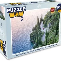 PuzzleWow Puzzel Gardameer - Weg - Bergen - Legpuzzel - Puzzel 500 Stukjes - Sinterklaas Cadeautjes - Sinterklaas Voor Grote Kinderen