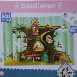 Wij Blijven Thuis Puzzel - Blijf Thuis Puzzel - Kinderpuzzel - 500 Stukjes - Familiespel - Familiepuzzel -Puzzels Verkoopwinkel 550x506 3