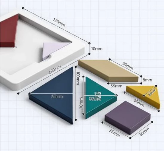 Qiyi 2 Delig Educatief Speelgoed: 1x Tangram + 1x Puzzelkubus (3x3, 5.7cm) Zonder Stickers / Speed - Voordeel Pack - Leuk Cadeautje Voor Kinderen/Volwassenen- Sale! 6 Qiyi 2 Delig Educatief Speelgoed: 1x Tangram + 1x Puzzelkubus (3x3, 5.7cm) Zonder Stickers / Speed - Voordeel Pack - Leuk Cadeautje Voor Kinderen/Volwassenen- Sale! - Afbeelding 4