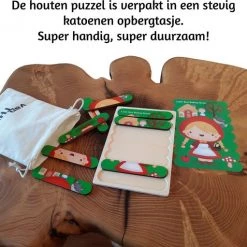 Van Theo Houten Puzzel - Dubbelzijdige Kinderpuzzels - Set 2-in-1 - Montessori Speelgoed - Set Sprookjes -Puzzels Verkoopwinkel 550x511 2