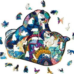 Brickkies®, Panda Familie, Panda Family, Jigsaw Puzzle, Houten Puzzel, A3, Maat L, 38 X 33 Cm, 292 Stukjes 14 Brickkies®, Panda Familie, Panda Family, Jigsaw Puzzle, Houten Puzzel, A3, Maat L, 38 X 33 Cm, 292 Stukjes -Puzzels Verkoopwinkel 550x514 3