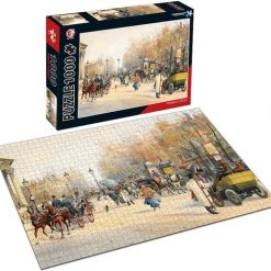 Happy Puzzle Puzzel 1000 Stukjes Volwassenen Legpuzzels Puzzle Jigsaw Puzzels - Speelgoed Hobby En Creatief Voor Volwassenen - 50*70 Cm - Horse And Wagon- 1000 Stukjes