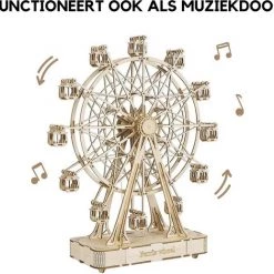 Amerce Houten 3D Puzzel - Reuzenrad – Draaibaar - Muziekdoos – Bruin 14 Amerce Houten 3D Puzzel - Reuzenrad – Draaibaar - Muziekdoos – Bruin -Puzzels Verkoopwinkel 550x518