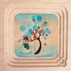 Hess Lagenpuzzel 4 Jaargetijden, 40-delig