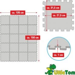 LittleTom 20 Delige Puzzelmat Voor Baby's En Kinderen - 30x30 Puzzel Speelmat EVA Kruipmat 18 LittleTom 20 Delige Puzzelmat Voor Baby's En Kinderen - 30x30 Puzzel Speelmat EVA Kruipmat -Puzzels Verkoopwinkel 550x546 4
