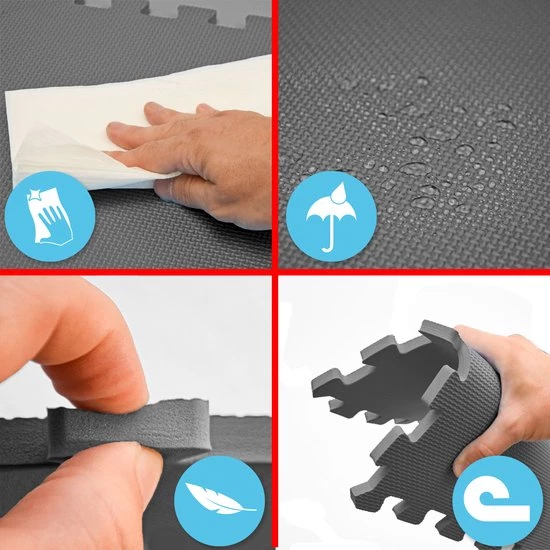 LittleTom 20 Delige Puzzelmat Voor Baby's En Kinderen - 30x30 Puzzel Speelmat EVA Kruipmat 12 LittleTom 20 Delige Puzzelmat Voor Baby's En Kinderen - 30x30 Puzzel Speelmat EVA Kruipmat - Afbeelding 10