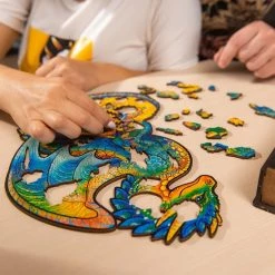 UNIDRAGON Houten Puzzel Dier - Beschermende Draak - 330 Stukjes - King Size 27x44 Cm -Puzzels Verkoopwinkel 550x550 32