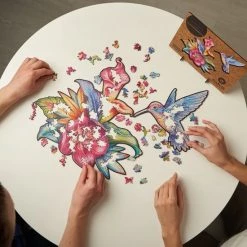 UNIDRAGON Houten Puzzel Dier - Ongrijpbare Kolibri - 700 Stukjes - Royal Size 70x54 Cm -Puzzels Verkoopwinkel 550x550 43