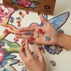 UNIDRAGON Houten Puzzel Dier - Ongrijpbare Kolibri - 700 Stukjes - Royal Size 70x54 Cm -Puzzels Verkoopwinkel 550x550 45