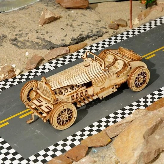 Robotime Modelbouwpakket V8 GP Car 19 X 8 Cm Hout 220-delig 4 Robotime Modelbouwpakket V8 GP Car 19 X 8 Cm Hout 220-delig - Afbeelding 2