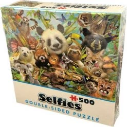 Cheatwell Double Sided Puzzel - Selfies - Jungle - 500 Stukjes -Puzzels Verkoopwinkel 550x550 93