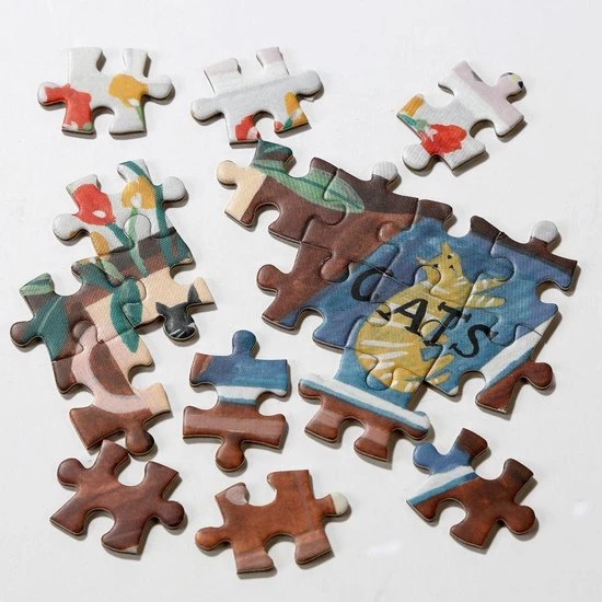Katten Puzzel 500 Stukken - Talking Tables 5 Katten Puzzel 500 Stukken - Talking Tables - Afbeelding 3