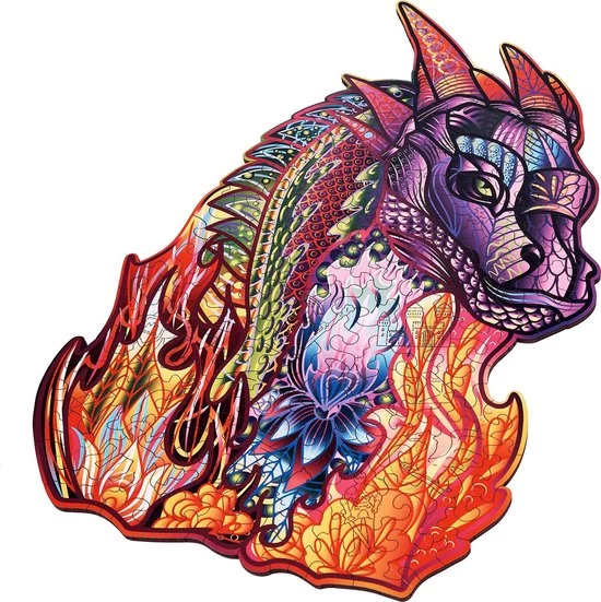 Wood Trick Tovenaar Draak - Houten Vormpuzzel 14 Wood Trick Tovenaar Draak - Houten Vormpuzzel - Afbeelding 12