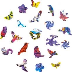 UNIDRAGON Houten Puzzel Dier - Uitstralende Wasbeer - 281 Stukjes - King Size 30x40 Cm -Puzzels Verkoopwinkel 550x555