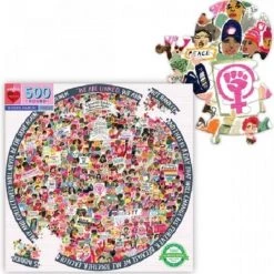 Puzzel EeBoo -Woman March! (500 Rond) 8 Puzzel EeBoo -Woman March! (500 Rond) -Puzzels Verkoopwinkel 550x557 2