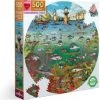 EeBee Eeboo Puzzel Fish And Boat (500) Rond -Puzzels Verkoopwinkel 550x558 1